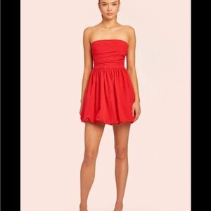 Amanda Uprichard Strapless Scarlet Dress